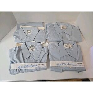 Vintage GMBH German Army Dress Shirt Lot Of 4 Size 41/42 ~Large, 80s/90s